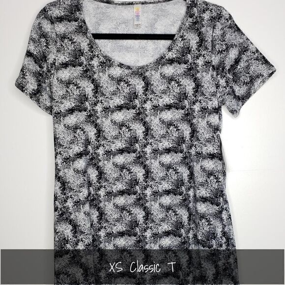 LuLaRoe Classic Tee XS Black Grey NEW - Picture 1 of 1